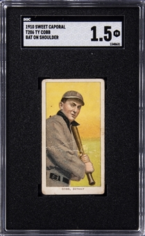 1909-1911 T206 Ty Cobb, Bat On Shoulder – SGC FR 1.5
